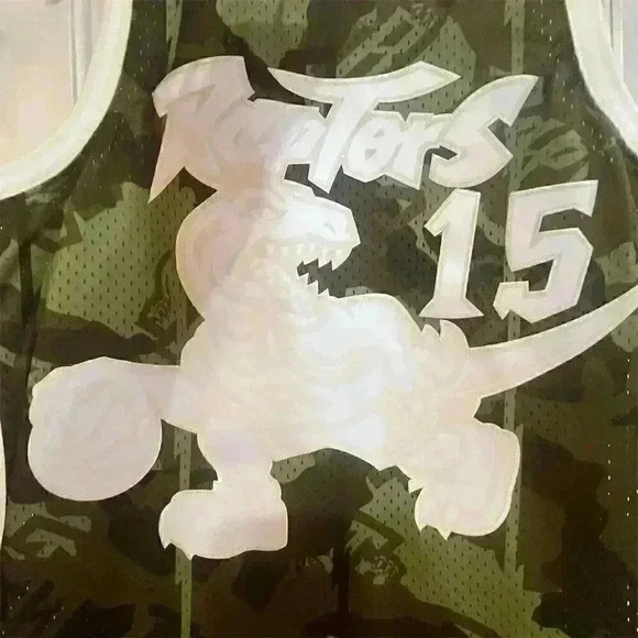 Mitchell & Ness Vince Carter 1998/99 Raptors Camo Swingman Jersey Men's S - Picture 1 of 6